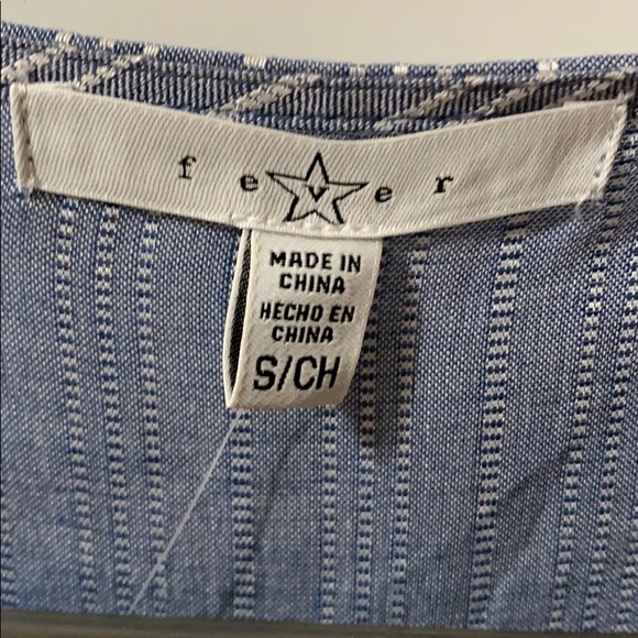 Blue & white striped blouse. - Picture 3 of 5